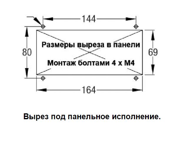 Монтажно-габаритные размеры весовых индикаторов FT-11